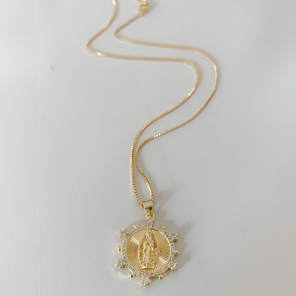 Lady of Guadalupe Necklace | 18k Gold Filled